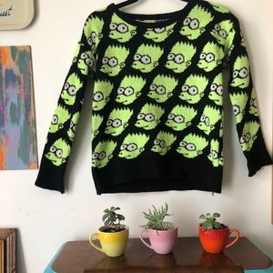Forever 21 Bart Simpson Sweater Small